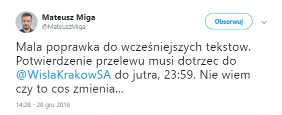 Nowe informacje ws. Wisły Kraków! :D